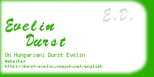 evelin durst business card